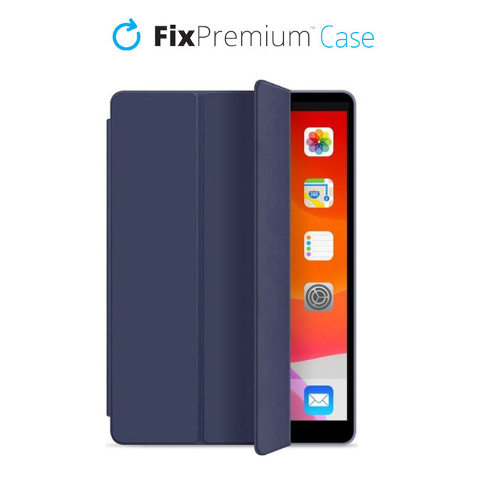 Θήκη Σιλικόνης Flip για iPad 10.2 (7η, 8η, 9η Γενιά), Μπλε | Blue | FixPremium
