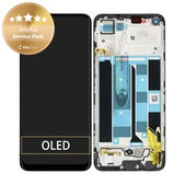 Συγκρότημα οθόνης για Realme 8, RMX3085, Cyber Black, Service Pack