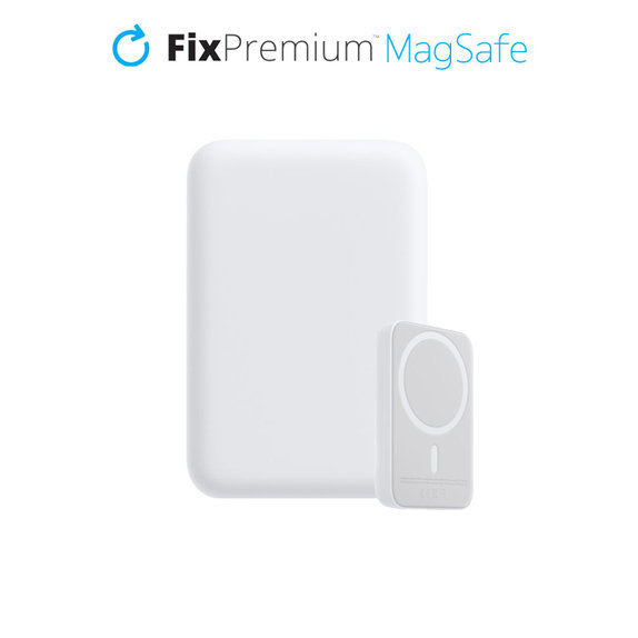 MagSafe PowerBank 5000mAh | λευκό | white | FixPremium