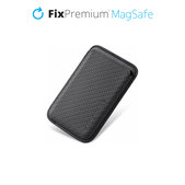 Θήκη MagSafe Carbon Wallet, Μαύρο, Black, FixPremium