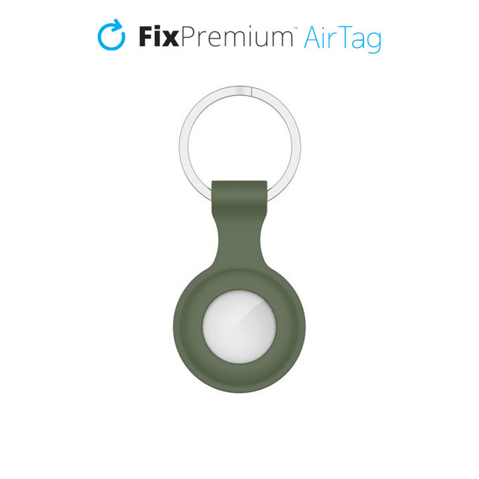 Μπρελόκ Σιλικόνης για AirTag | dark green | FixPremium