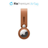 Μπρελόκ Δερμάτινο για AirTag | brown | FixPremium