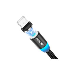 Μαγνητικό Καλώδιο Lightning / USB (1m) | Μαύρο | Black | USLION