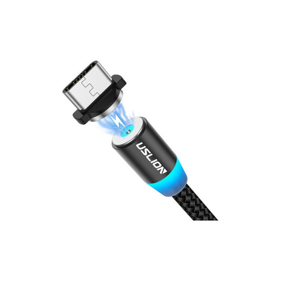 Μαγνητικό Καλώδιο USB-C / USB (1m) | Μαύρο | Black | USLION