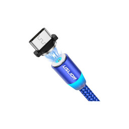 Μαγνητικό Καλώδιο USB-C / USB (1m) | Μπλε | Blue | USLION