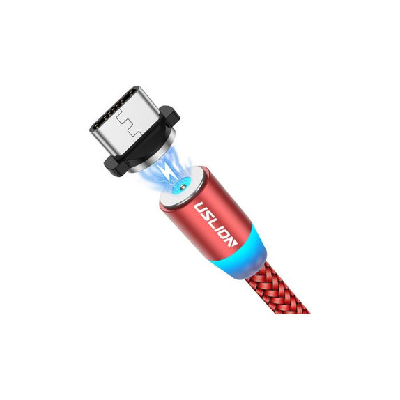 Μαγνητικό Καλώδιο USB-C / USB (1m) | Κόκκινο | Red | USLION