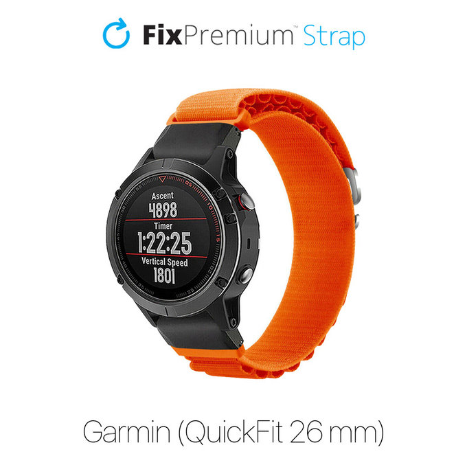 Λουράκι Alpine Loop για Garmin | QuickFit 26mm | Πορτοκάλι | Orange | FixPremium