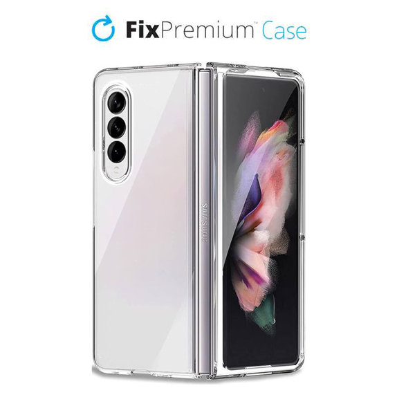 Θήκη σιλικόνης για Samsung Z Fold 3, Transparent, FixPremium