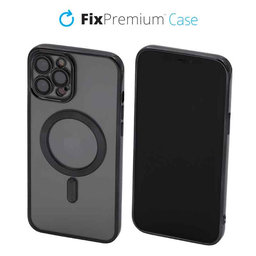 Θήκη Crystal s MagSafe για iPhone 12 Pro Max | Μαύρο | Black | FixPremium