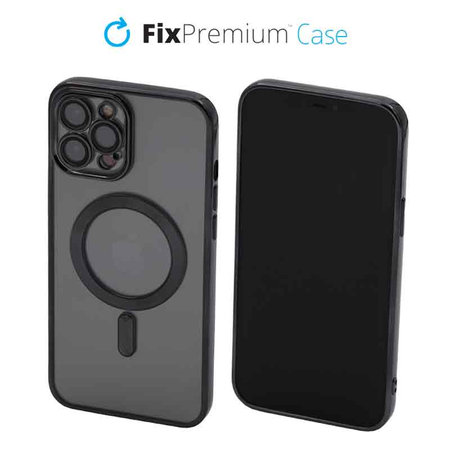 Θήκη Crystal s MagSafe για iPhone 12 Pro Max | Μαύρο | Black | FixPremium