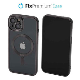 Θήκη Crystal s MagSafe για iPhone 13 & 14 | Μαύρο | Black | FixPremium