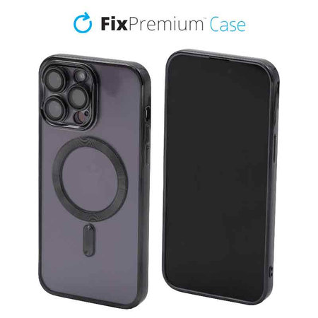 Θήκη Crystal s MagSafe για iPhone 13 Pro Max | Μαύρο | Black | FixPremium