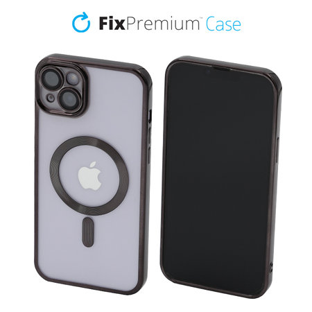 Θήκη Crystal s MagSafe για iPhone 14 Plus | Μαύρο | Black | FixPremium