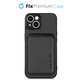 Θήκη Carbon s MagSafe Wallet για iPhone 13 mini, Μαύρο, Black, FixPremium