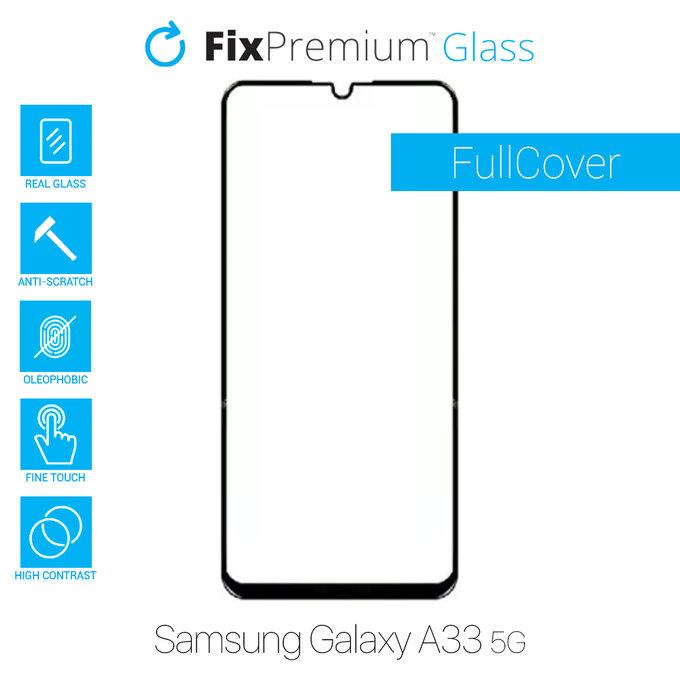 FullCover Glass - Προστατευτικό Γυαλί για Samsung A33 | FixPremium