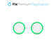 Καλύμματα Λαβής Controller PS4/PS5 | Σετ 2τμχ | transparent green | FixPremium