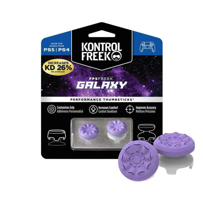 Καλύμματα Λαβής Controller PS4/PS5 Freek Galaxy | Μωβ | Purple | Kontrol Freek
