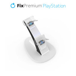 Βάση Φόρτισης USB-C για 2x PS5 DualSense | Λευκό | White | FixPremium