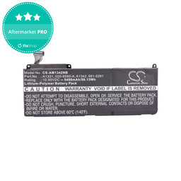 Battery για MacBook 13" | Τέλη 2009 – Μέσα 2010 | A1342 | A1331 | 5400mAh | HQ