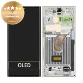 Συγκρότημα οθόνης για Samsung S23 Ultra, S918B, Cream