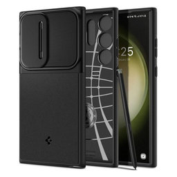 Θήκη Optik Armor για Samsung S23 Ultra | Μαύρο | Black | Spigen
