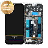 Οθόνη με οθόνη αφής για Samsung A14, A145R, GH81-23541A, GH81-23540A, (Black), Service Pack
