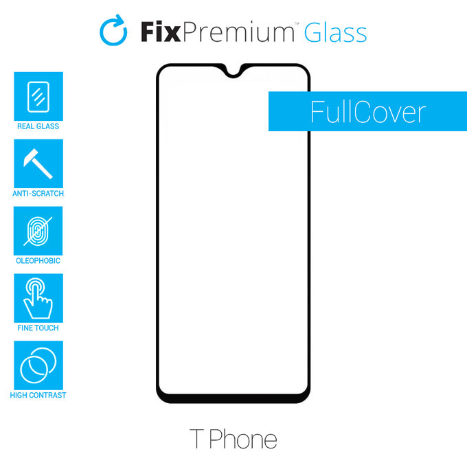 FullCover Glass - Προστατευτικό Γυαλί για T-Mobile T Phone | REVVL 6 5G | FixPremium