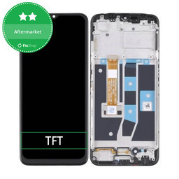 OLED/LCD Display Assembly για Oppo A16, A16s | Crystal Black | Aftermarket