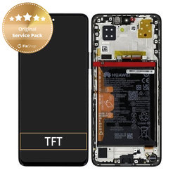 OLED/LCD Display Assembly με Battery για Huawei Nova 9 SE | JLN-LX1 | JLN-LX3 | 02354UVY | Midnight Black | Service Pack
