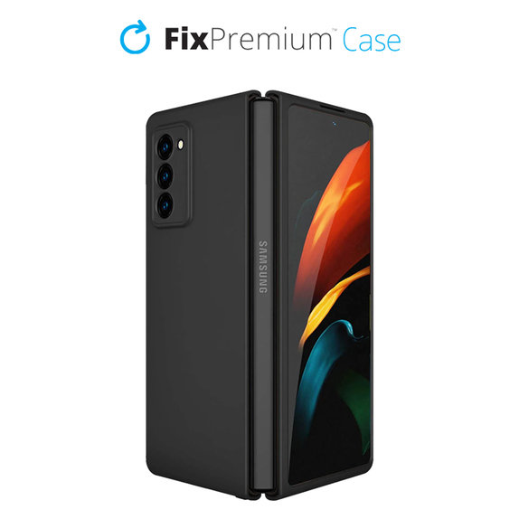 Θήκη σιλικόνης για Samsung Z Fold 2, Μαύρο, Black, FixPremium