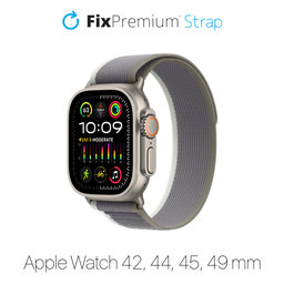 Λουράκι Trail Loop για Apple Watch | 42mm | 44mm | 45mm | 49mm | Γκρί | Gray | FixPremium