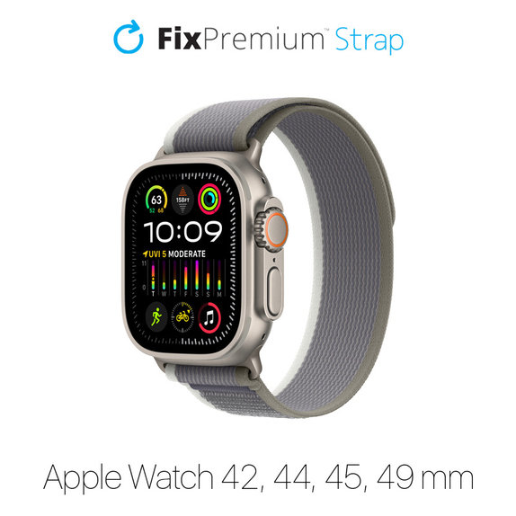 Λουράκι Trail Loop για Apple Watch | 42mm | 44mm | 45mm | 49mm | Γκρί | Gray | FixPremium
