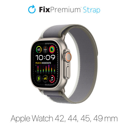 Λουράκι Trail Loop για Apple Watch | 42mm | 44mm | 45mm | 49mm | Γκρί | Gray | FixPremium