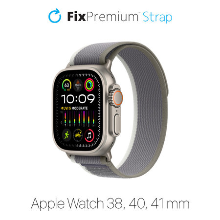 Λουράκι Trail Loop για Apple Watch | 38mm | 40mm | 41mm | Γκρί | Gray | FixPremium