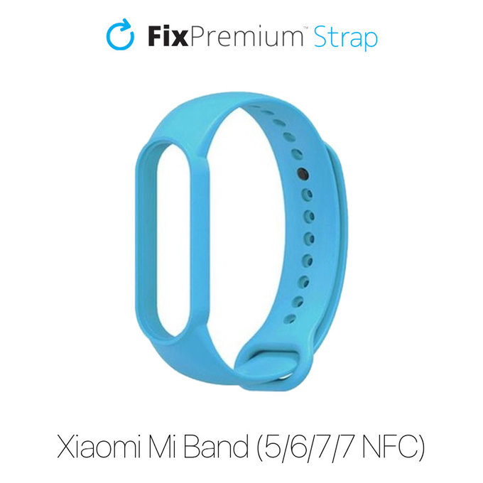 Λουράκι Σιλικόνης για Xiaomi Mi Band (5/6/7/7 NFC) | μπλε | Blue | FixPremium