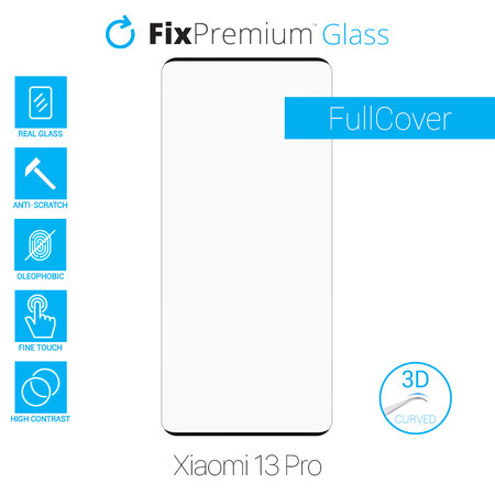 FullCover Glass - 3D Προστατευτικό Γυαλί για Xiaomi 13 Pro | FixPremium