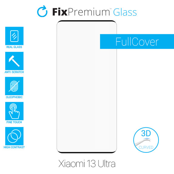 Προστατευτικό Γυαλί 3D για Xiaomi 13 Ultra, FixPremium