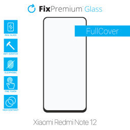FullCover Glass - Προστατευτικό Γυαλί για Xiaomi Redmi Note 12 | FixPremium