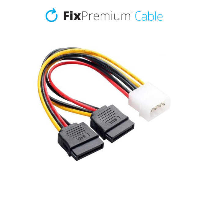 Καλώδιο Τροφοδοσίας IDE ATA / 2x SATA | FixPremium