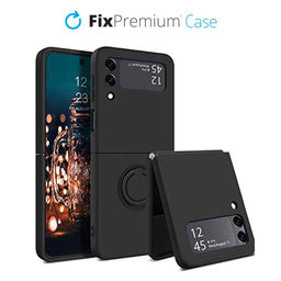 Θήκη Ring για Samsung Z Flip 4 | Μαύρο | Black | FixPremium