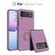 Θήκη δαχτυλιδιού για Samsung Z Flip 4, Μωβ, Purple, FixPremium