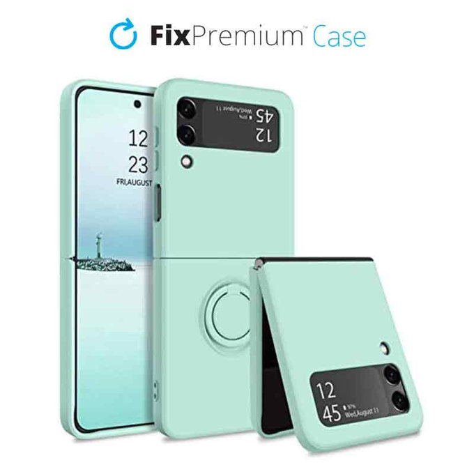 Θήκη δαχτυλιδιού για Samsung Z Flip 4, Πράσινο, Green, FixPremium