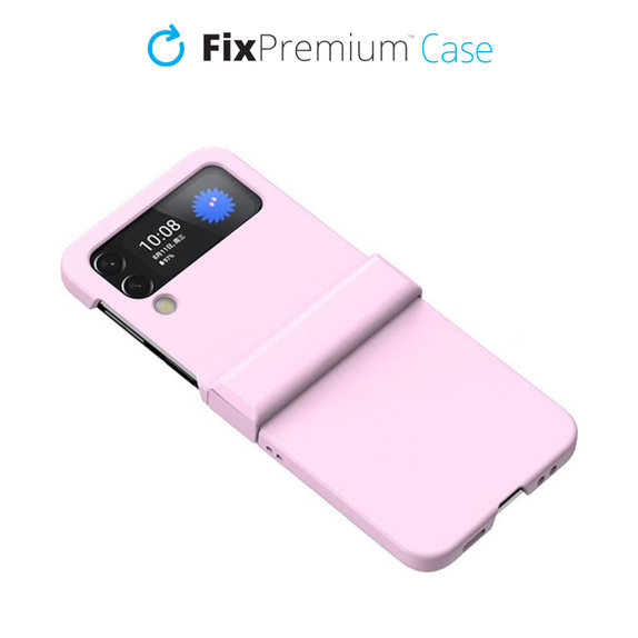 Θήκη σιλικόνης για Samsung Z Flip 4, Ροζ, Pink, FixPremium