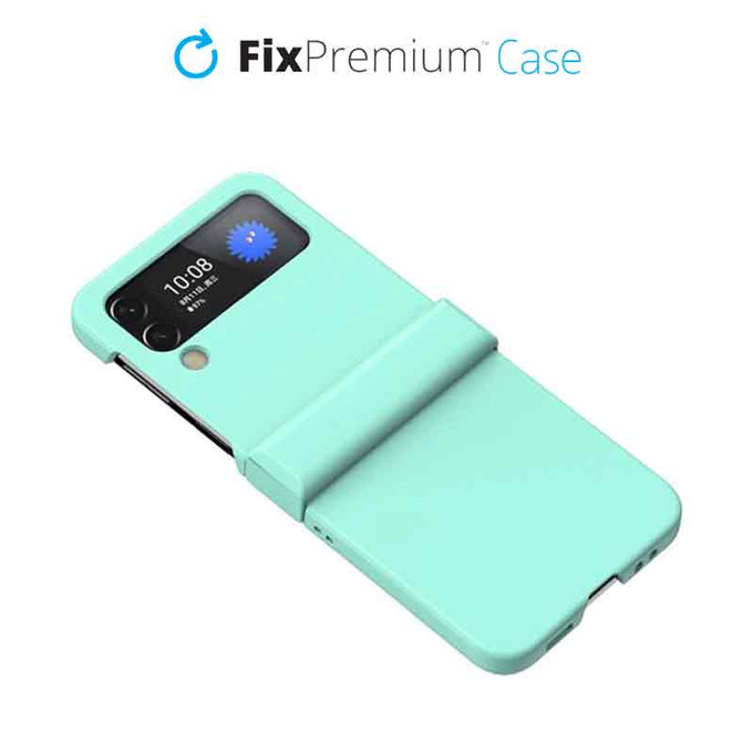 Θήκη σιλικόνης για Samsung Z Flip 4, Τουρκουάζ, Turquoise, FixPremium