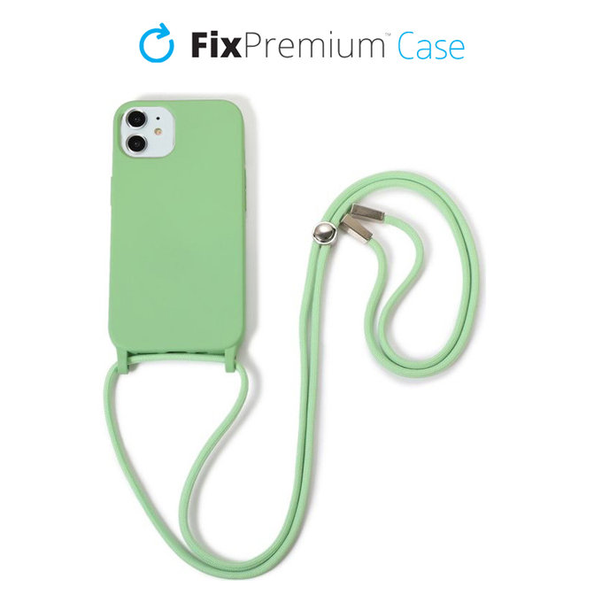 Θήκη Silicon με Σχοινί για iPhone 11 | Πράσινο | Green | FixPremium