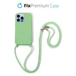 Θήκη Silicon με Σχοινί για iPhone 14 Pro Max | Πράσινο | Green | FixPremium