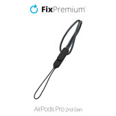 Λουράκι για AirPods Pro 2, Μαύρο, Black, FixPremium