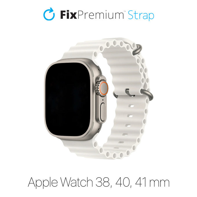 Λουράκι Ocean Loop για Apple Watch | 38mm | 40mm | 41mm | Λευκό | White | FixPremium
