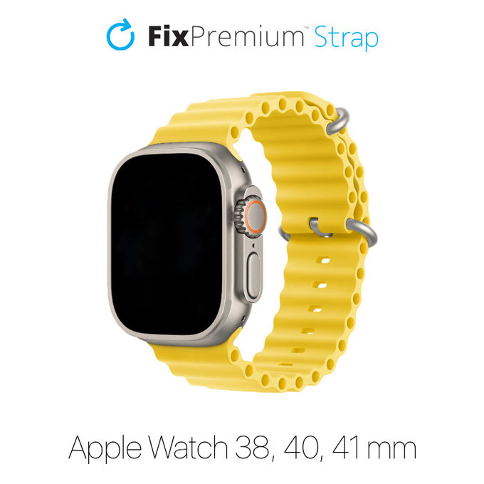 Λουράκι Ocean Loop για Apple Watch | 38mm | 40mm | 41mm | Κίτρινο | Yellow | FixPremium
