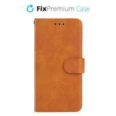 Θήκη Βιβλίο Πορτοφόλι για Xiaomi Redmi Note 12 5G, Καφέ, Brown, FixPremium